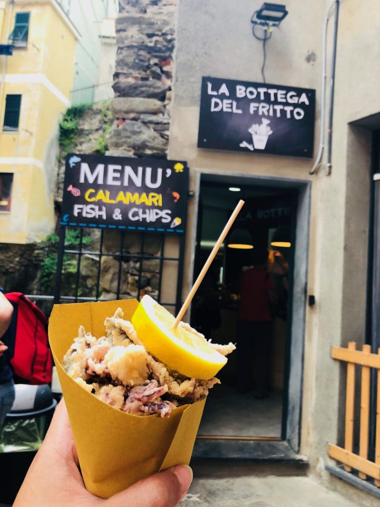 misto fritto food cone in vernazza cinque terre