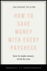saving money with every paycheck